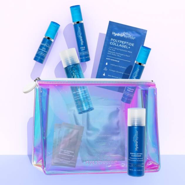 Kosmetiktasche + Hydropeptide Anti-Falten Set